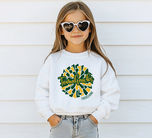 Tomahawk Cheer - Youth Crew Sweatshirt