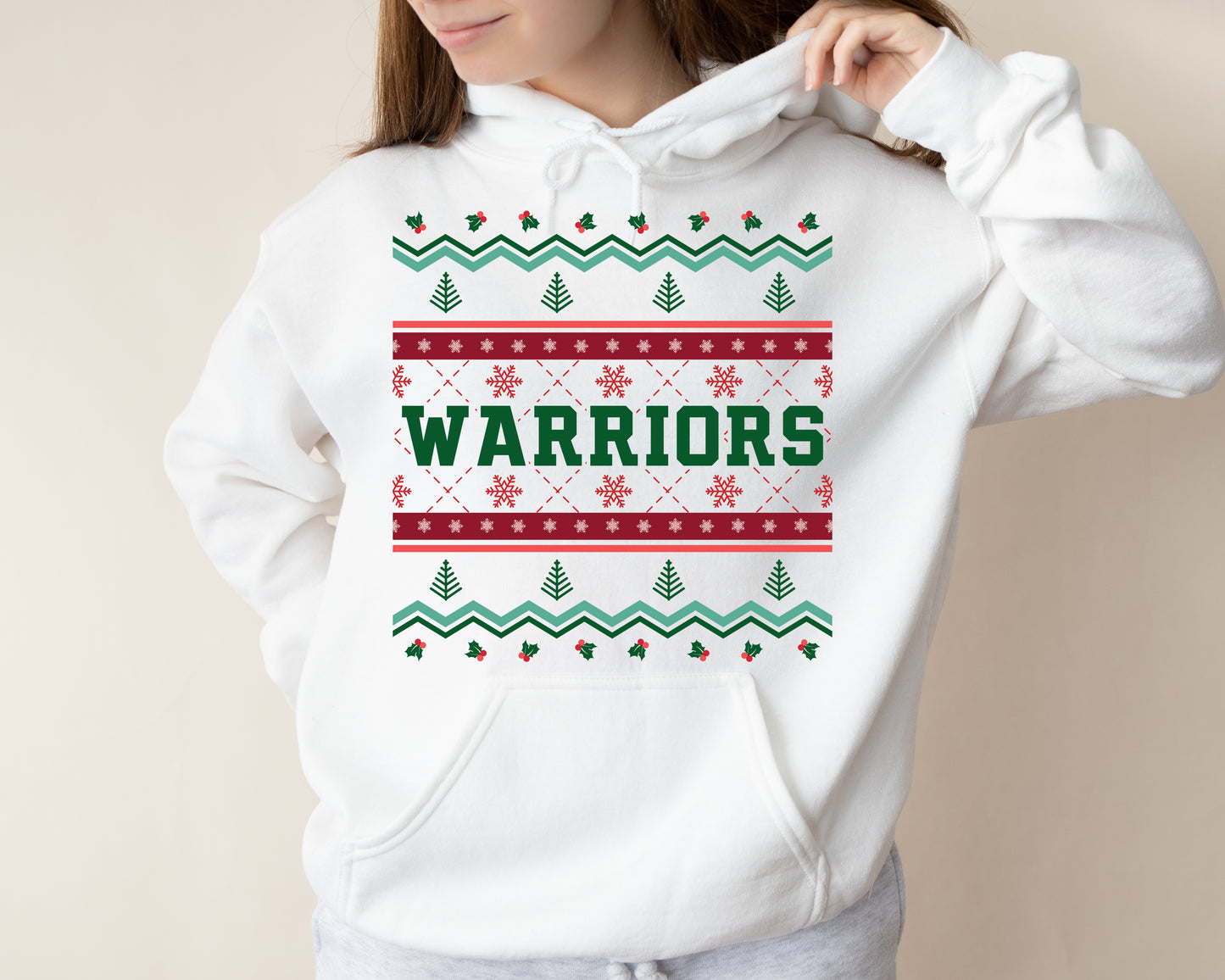 Warriors Ugly Sweater - Adult Hoodie