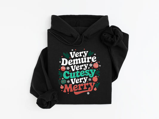 Very Demure, Very Cutesy, Very Merry - Youth Hoodie