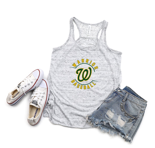 Warriors Baseball 3 - Bella Flowy Tank