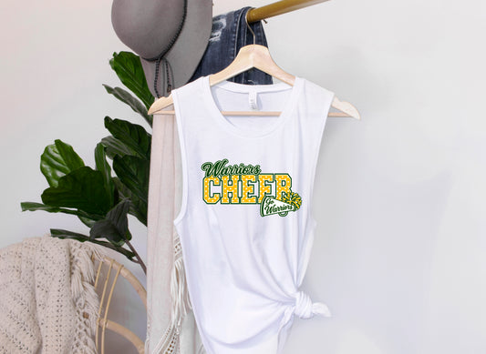 Warriors Cheer Polka Dots - Muscle Tank