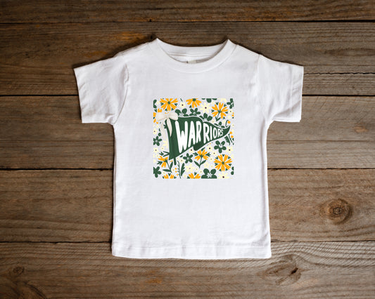 Warrior Floral Flag - Toddler T-Shirt