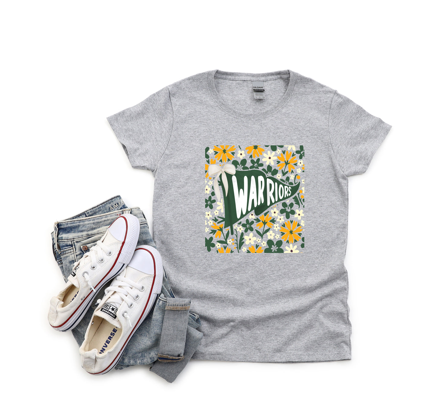 Warrior Floral Flag - Women's Tee