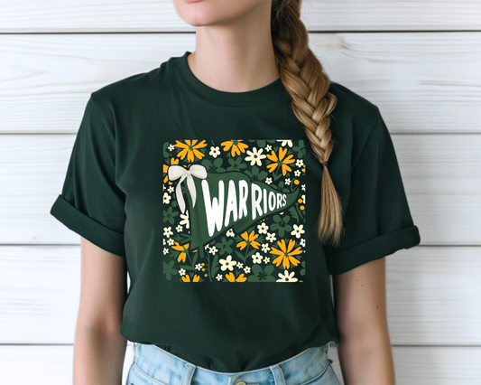 Warrior Floral Flag - Youth T-Shirt