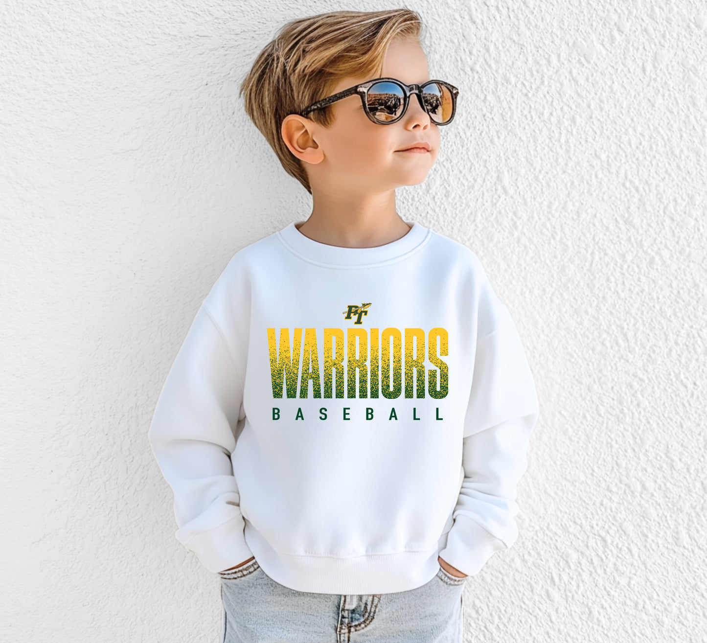 Warriors Baseball 2 - Youth Crew Sweatshirt