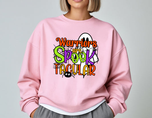 Warriors Are Spooktacular - Adult Crew Sweatshirt