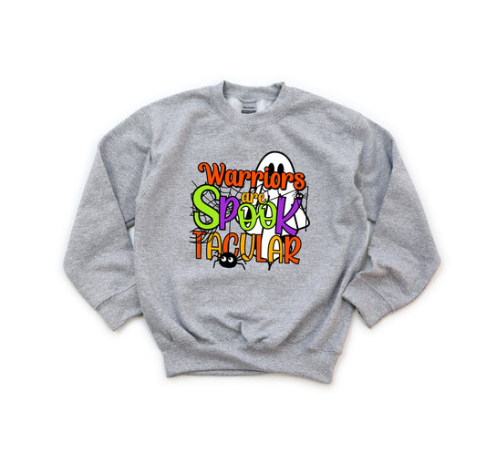 Warriors Are Spooktacular - Youth Crew Sweatshirt