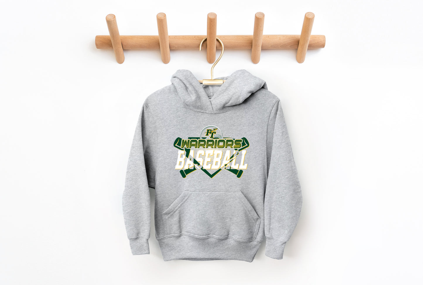 Warriors Baseball - Youth Hoodie
