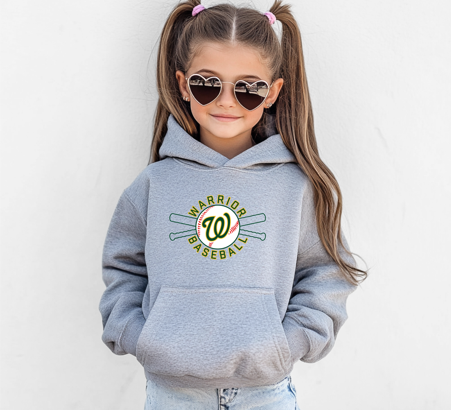 Warriors Baseball 4 - Youth Hoodie