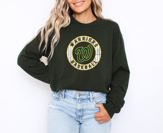 Warriors Baseball 5 - Adult Crew Sweatshirt