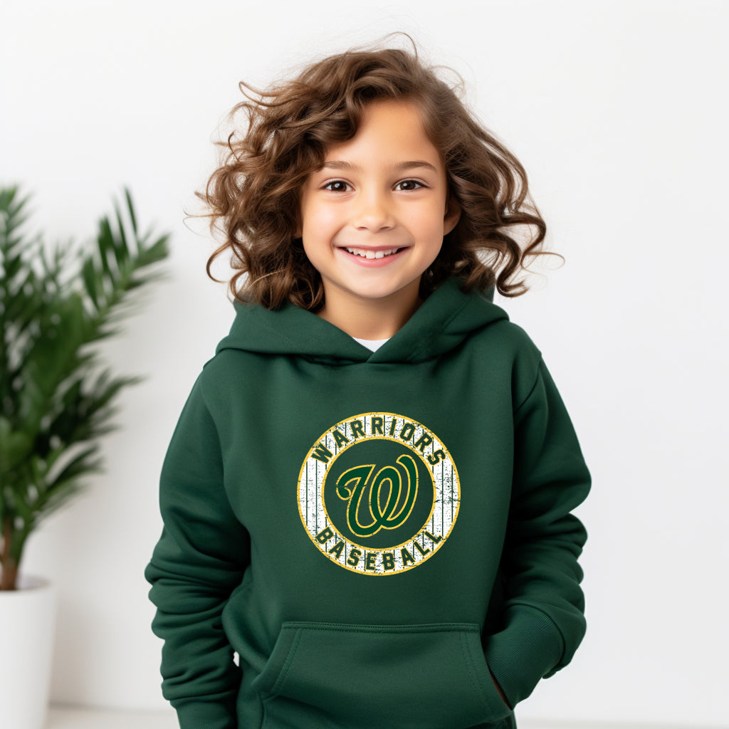 Warriors Baseball 5 - Youth Hoodie