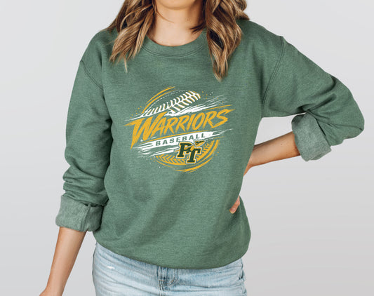 Warriors Baseball 5 - Adult Crew Sweatshirt