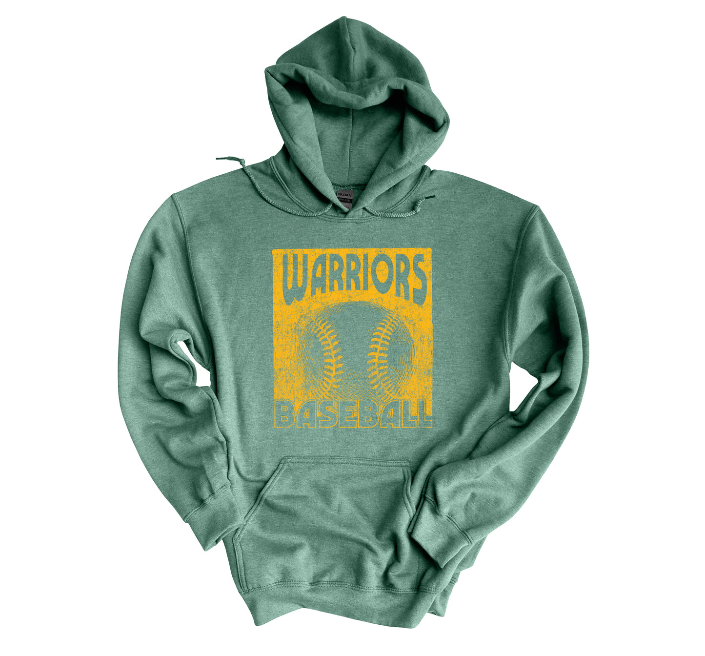 Warriors Baseball Gold - Adult Hoodie
