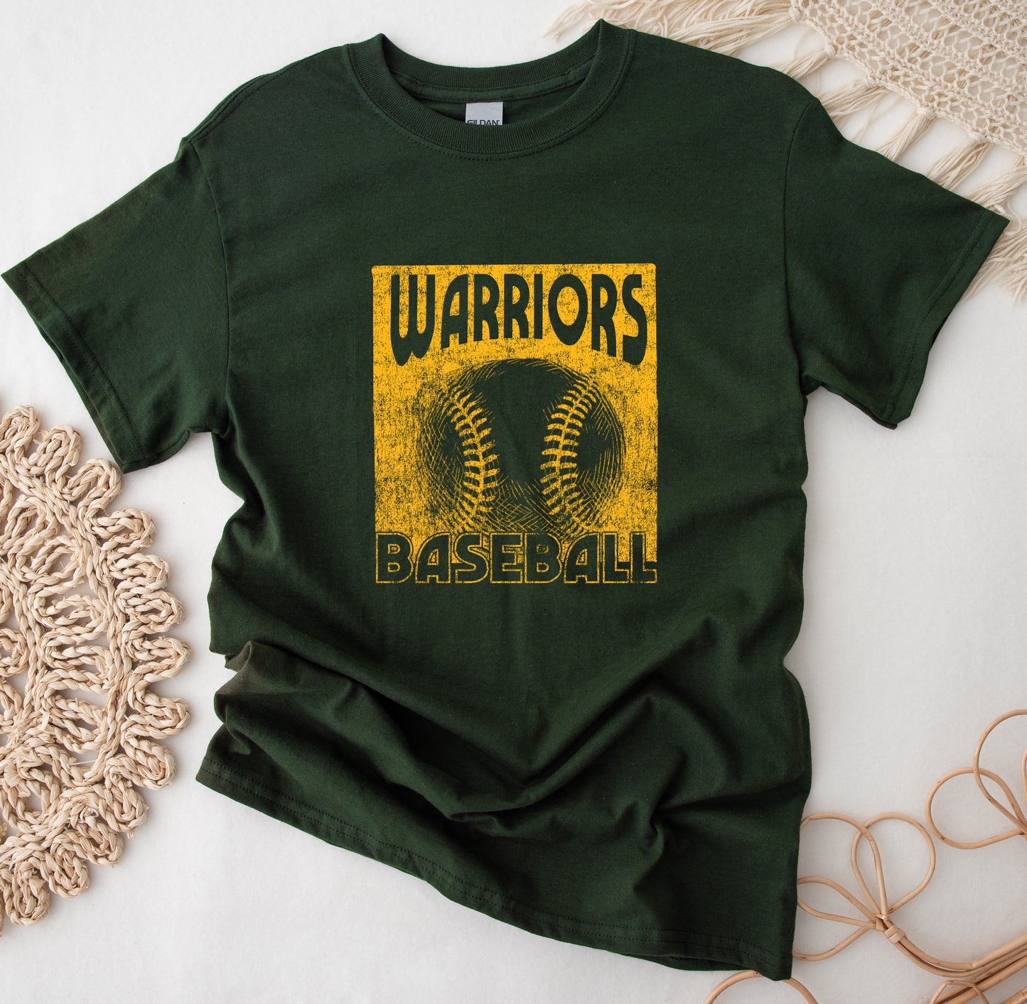 Warriors Baseball Gold - Adult Unisex T-Shirt