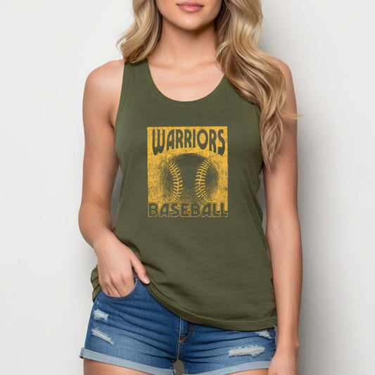 Warriors Baseball Gold - Bella Flowy Tank