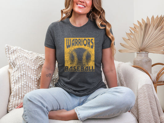 Warriors Baseball Gold - Women's Tee
