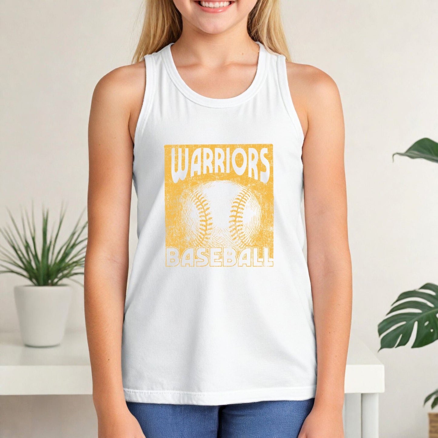 Warriors Baseball Gold - Youth Tank