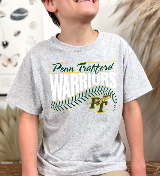 Warriors Baseball Stitch - Youth T-Shirt