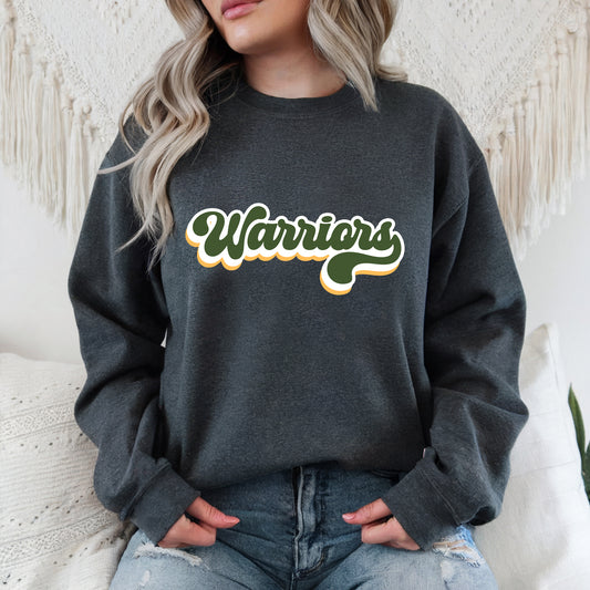 Warriors Bubble Design - Adult Crew Sweatshirt