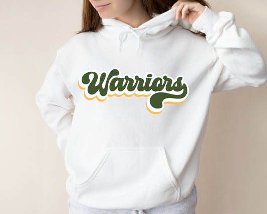 Warriors Bubble Graphic - Adult Hoodie