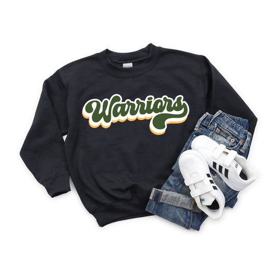 Warriors Bubble Design - Youth Crew Sweatshirt