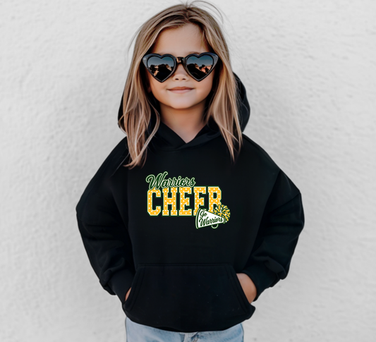Warriors Cheer Polka Dots - Youth Hoodie