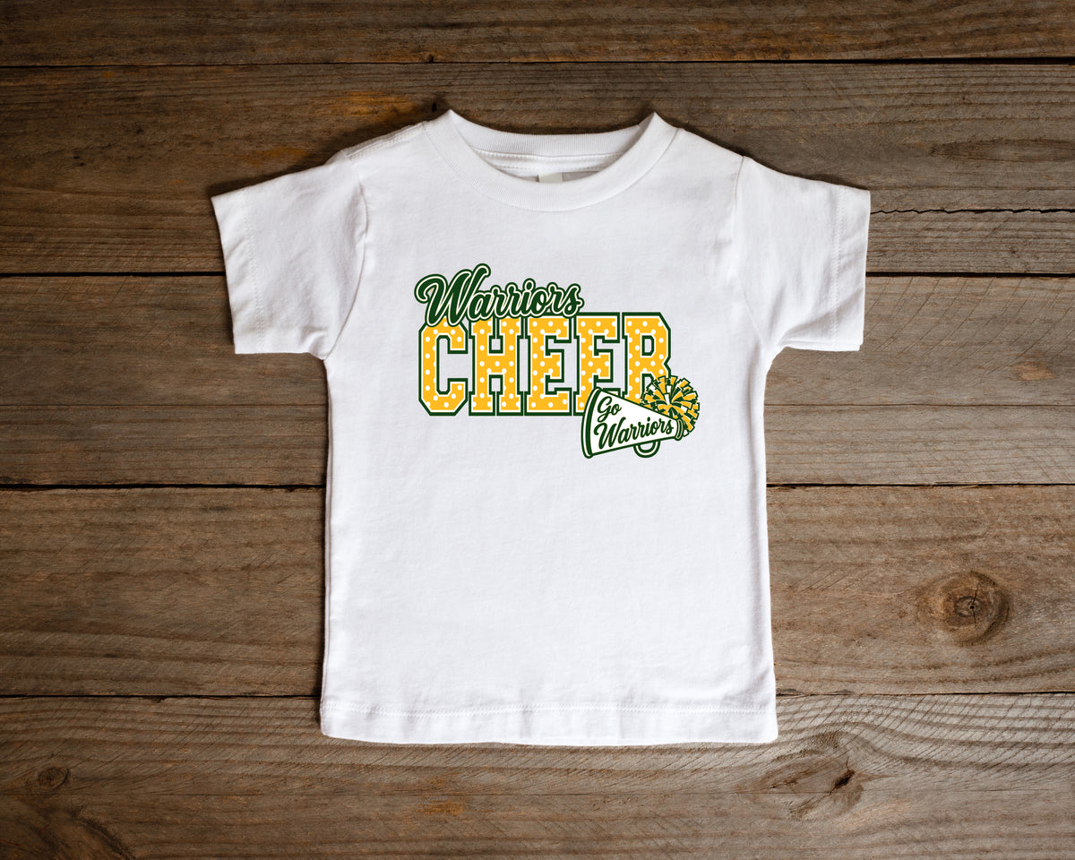 Warriors Cheer Polka Dots - Toddler T-Shirt