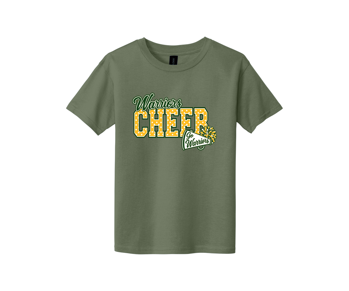Warriors Cheer Polka Dots - Youth T-Shirt
