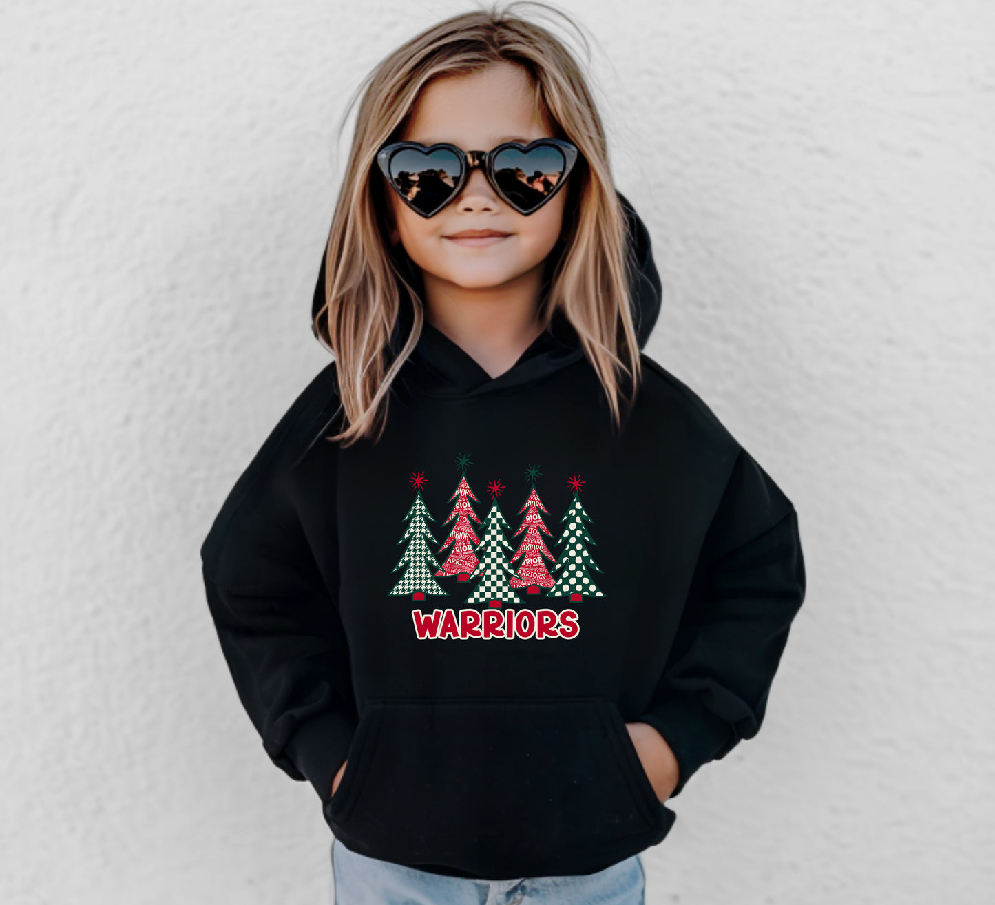 Warriors Christmas Tree - Youth Hoodie