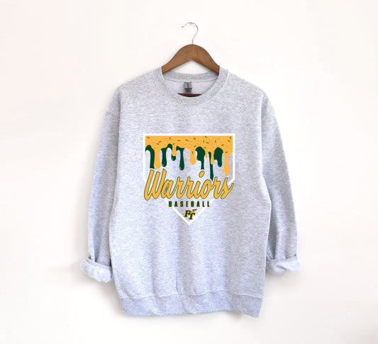 Warriors Baseball Ice Cream - Adult Crew Sweatshirt