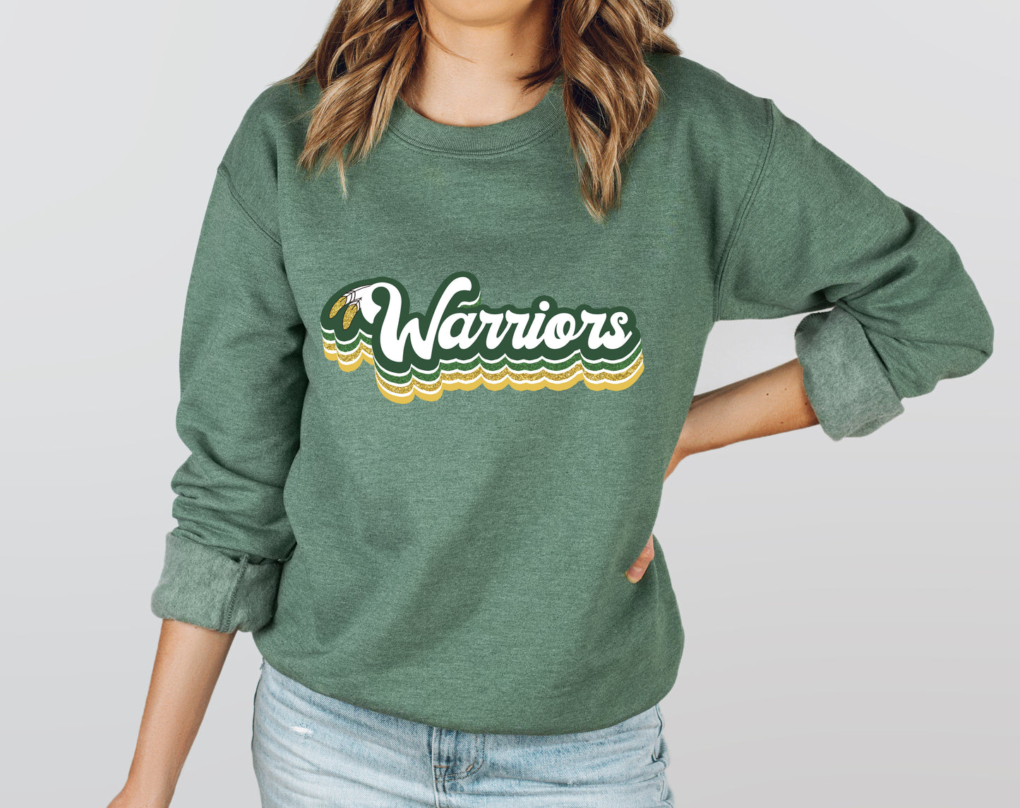 Warriors Feather - Adult Crew Sweatshirt