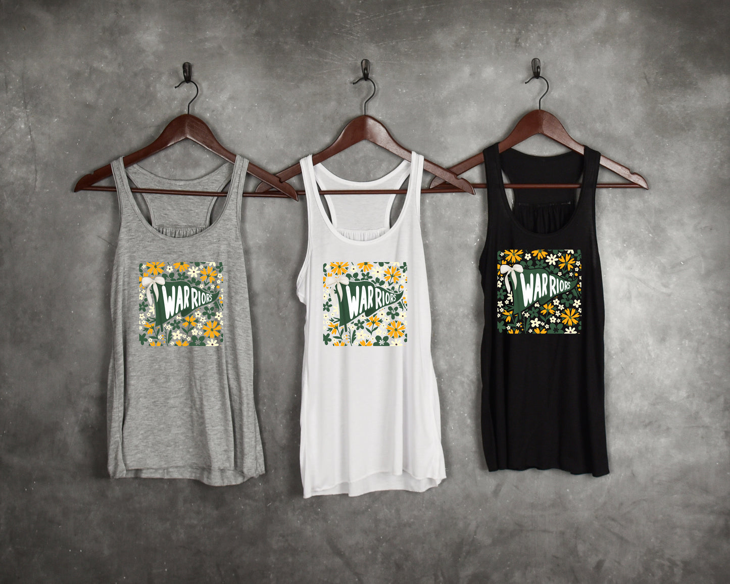 Warriors Floral Flag - Flowy Tank