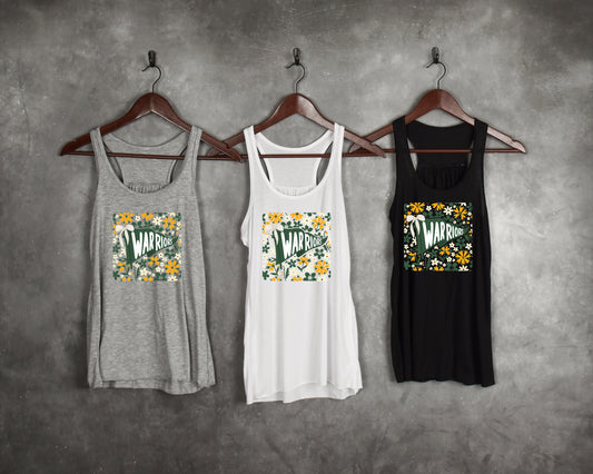 Warriors Floral Flag - Flowy Tank