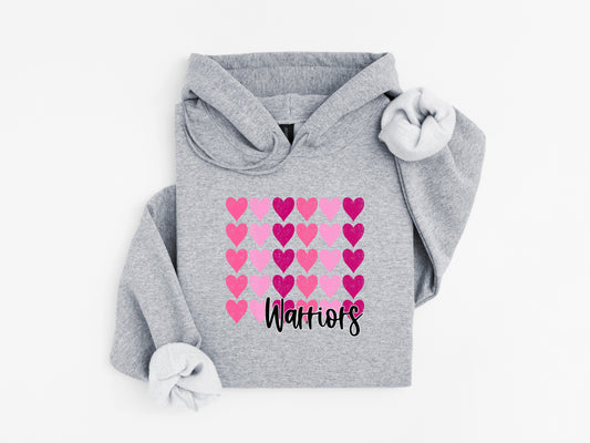 Warriors Hearts - Adult Hoodie