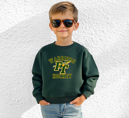 Warriors Hockey - Youth Crew Sweatshirt