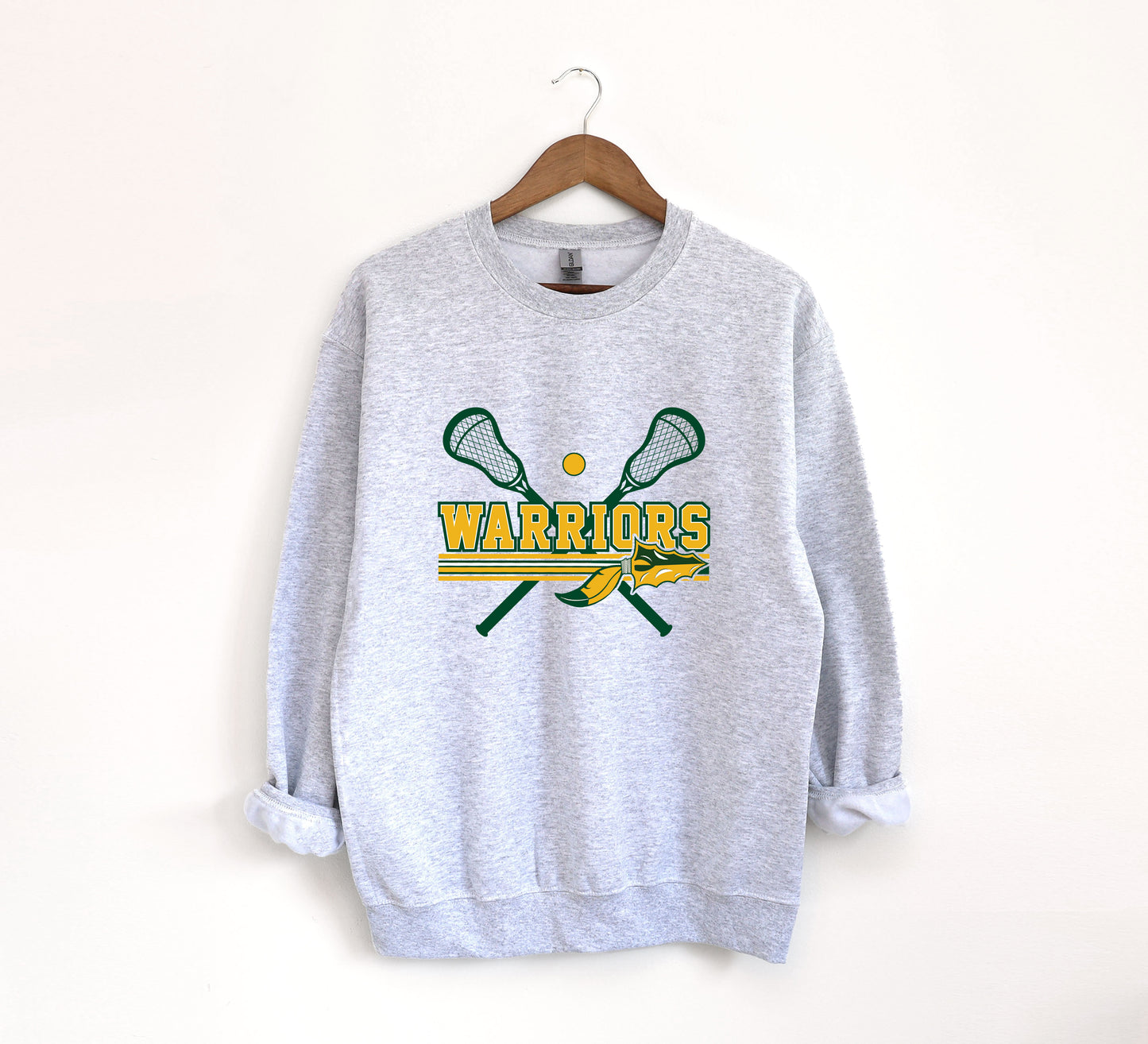 Warriors Lacrosse 2 - Adult Crew Sweatshirt