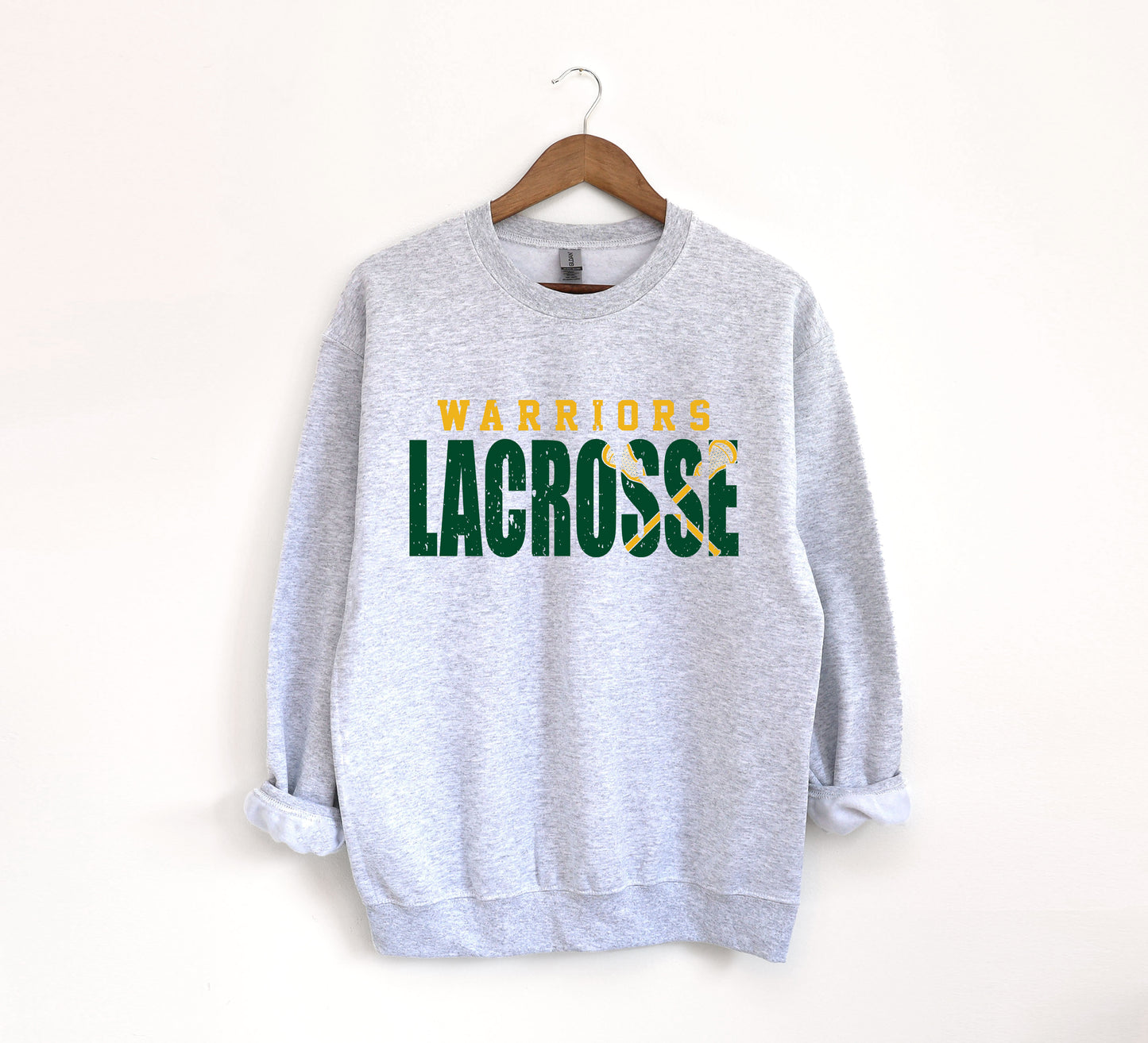 Warriors Lacrosse 3 - Adult Crew Sweatshirt