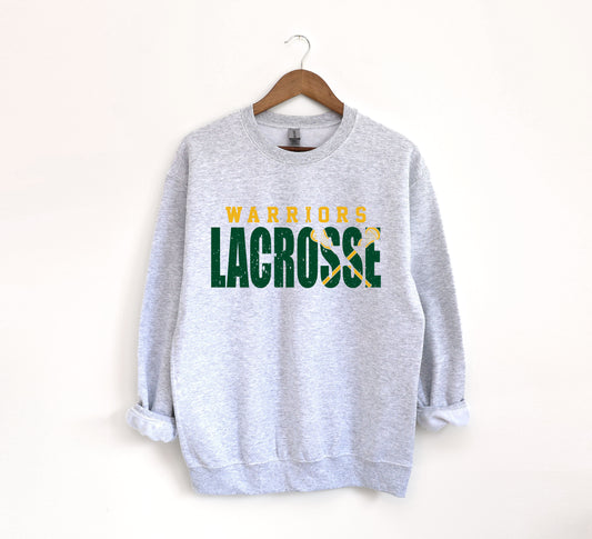 Warriors Lacrosse 3 - Adult Crew Sweatshirt