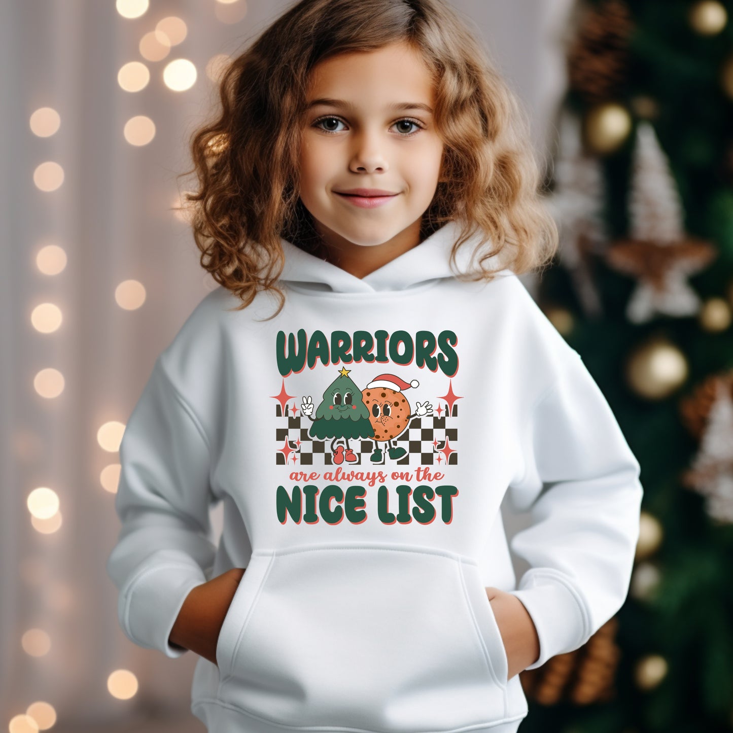 Warriors Nice List - Youth Hoodie