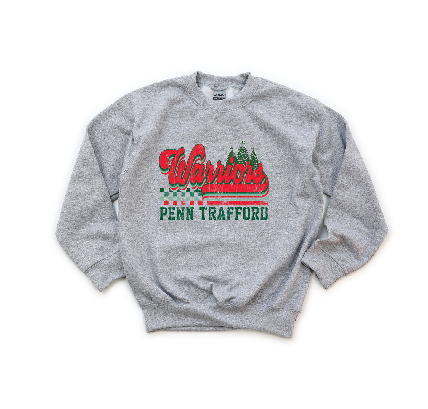 Warriors PT Christmas - Youth Crew Sweatshirt