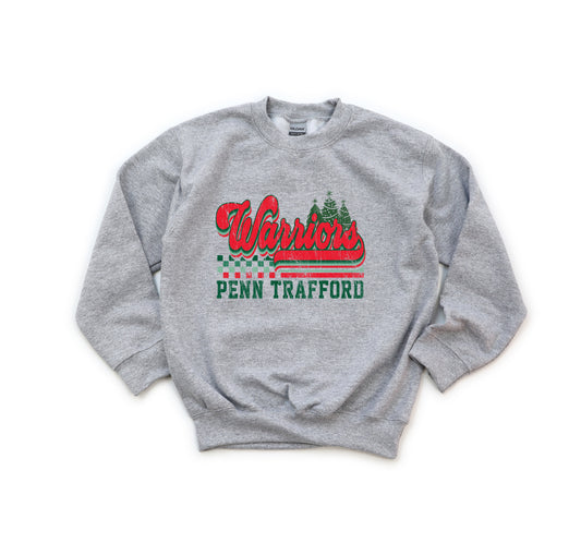 Warriors PT Christmas - Youth Crew Sweatshirt