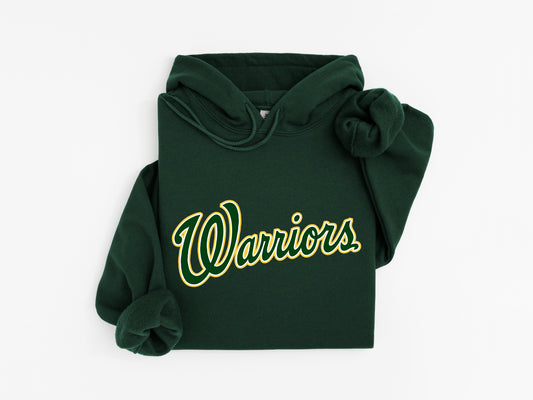 Warriors Script - Adult Hoodie