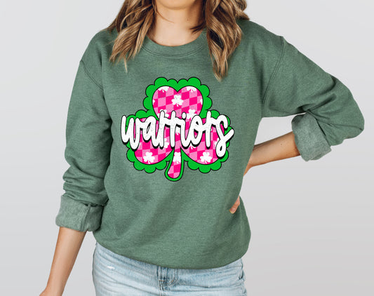 Warriors Shamrock 1 - Adult Crew Sweatshirt