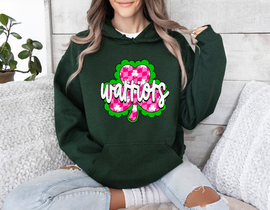 Warriors Shamrock 1 - Adult Hoodie