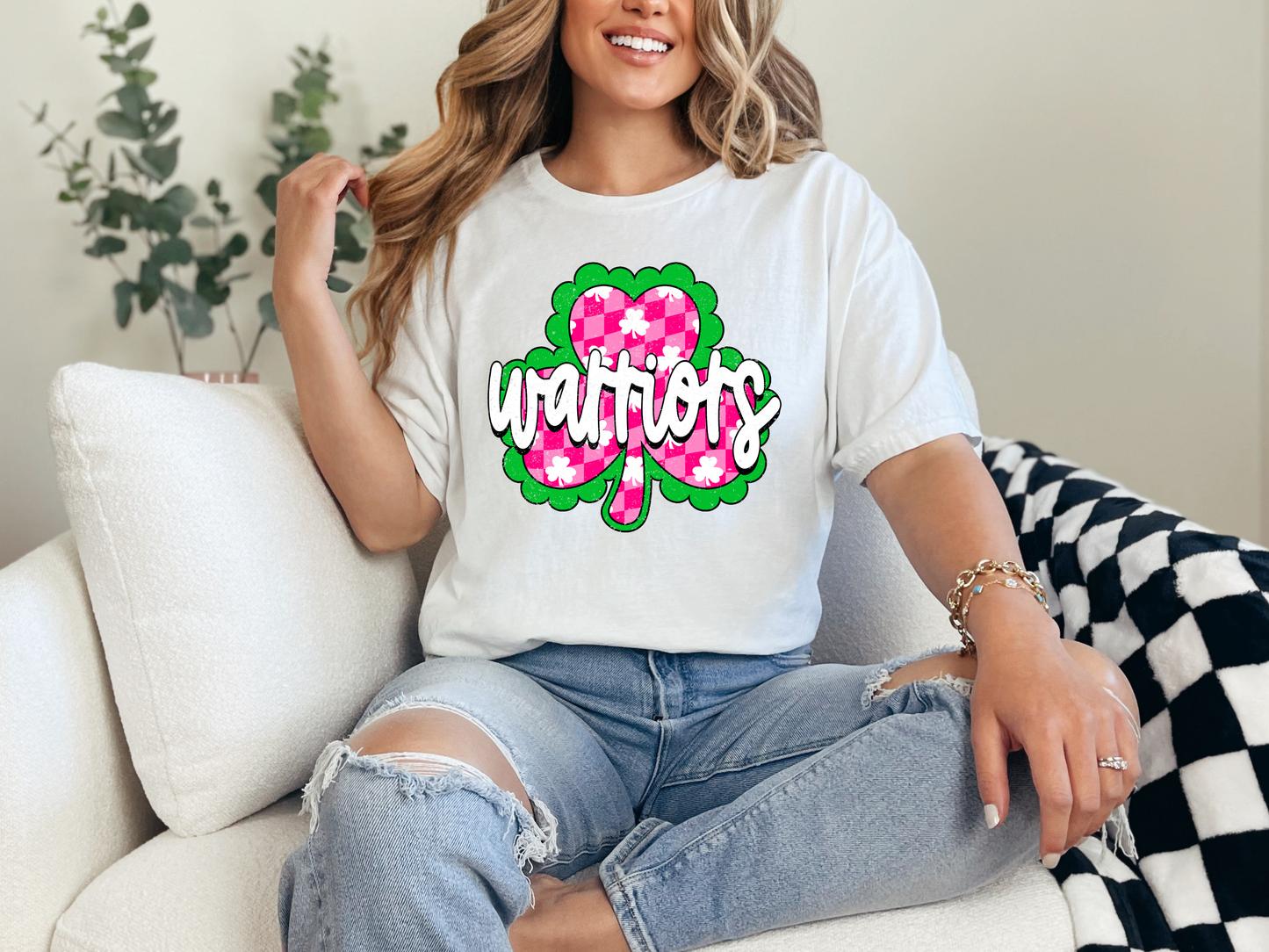 Warriors Shamrock 1 - Adult Unisex T-Shirt
