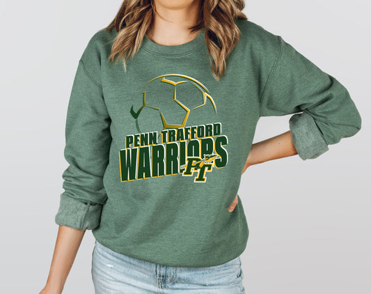 Warriors Soccer 3 - Adult Crew Sweatshirt
