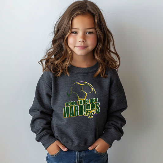 Warriors Soccer 3 - Youth Crew Sweatshirt