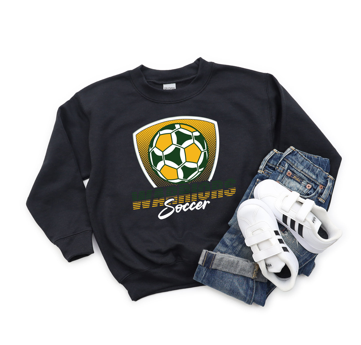 Warriors Soccer 7 - Youth Crew Sweatshirt