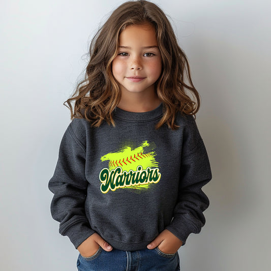 Warriors Softball - Youth Crew Sweatshirt