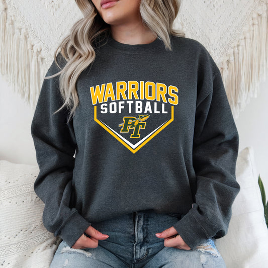 Warriors Softball 2 - Adult Crew Sweatshirt